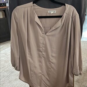 Elegant Women's Blouse in Taupe